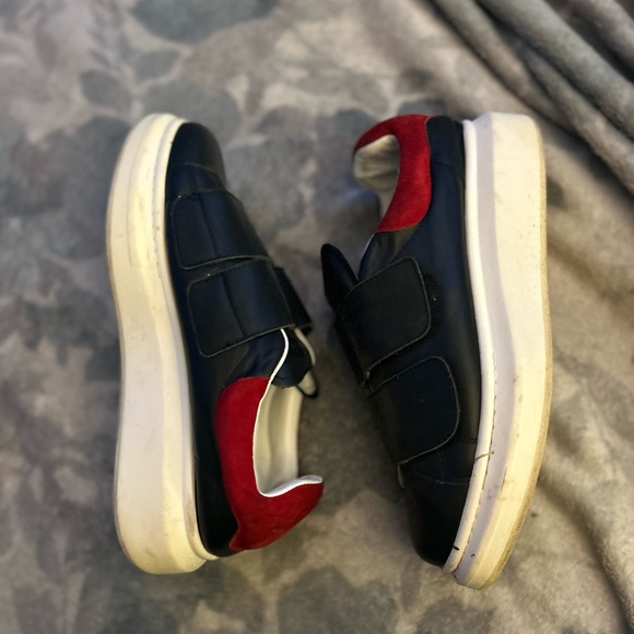 Alexander McQueen Black and Red Sneakers - Picture 1 of 4